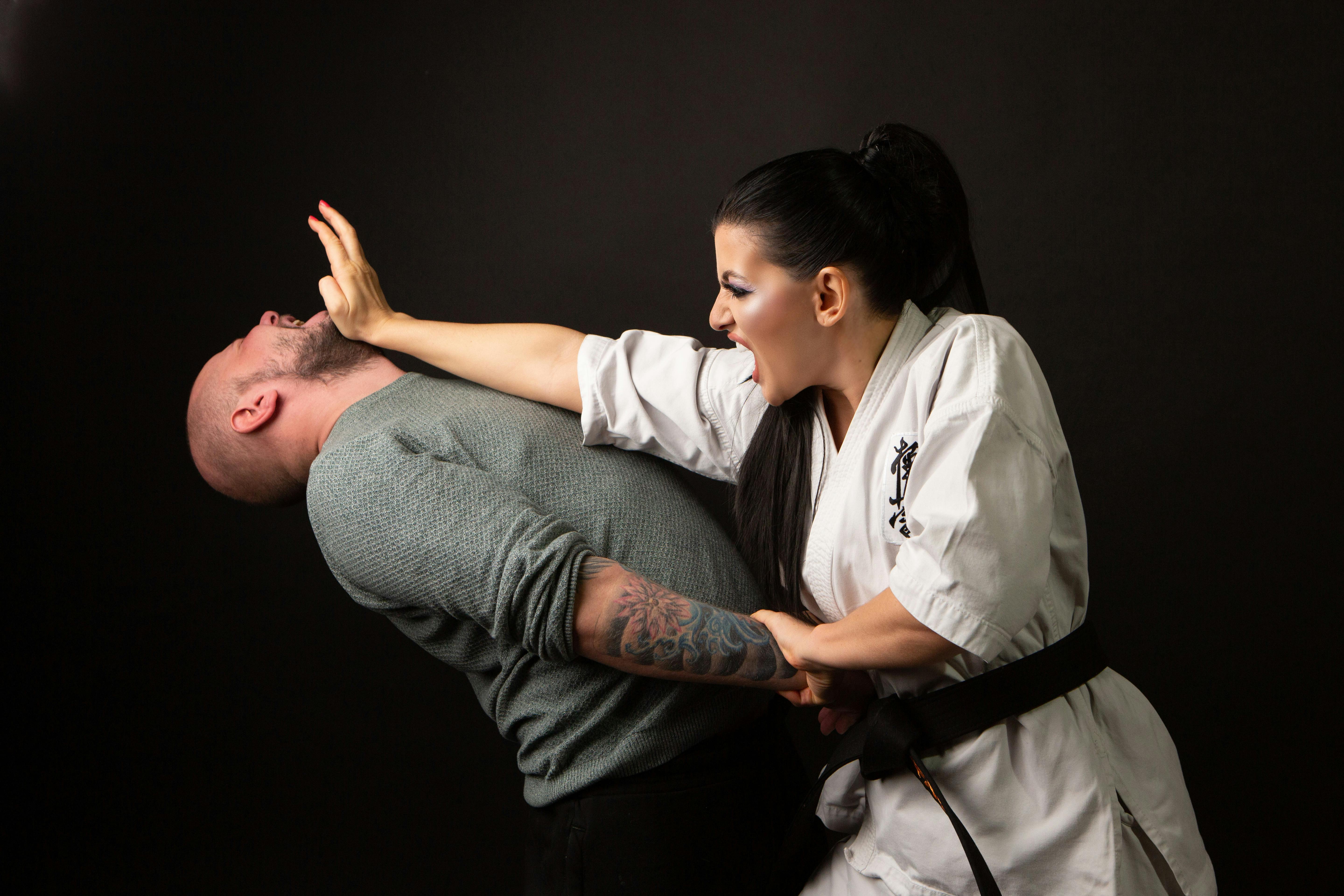 Women's self-defense class at Burning Tree MMA in Owings Mills